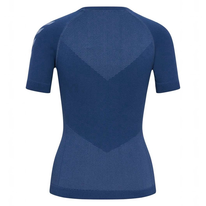 Hummel First Seamless Jersey S/S W T-shirts Damen bljue | 132574-066