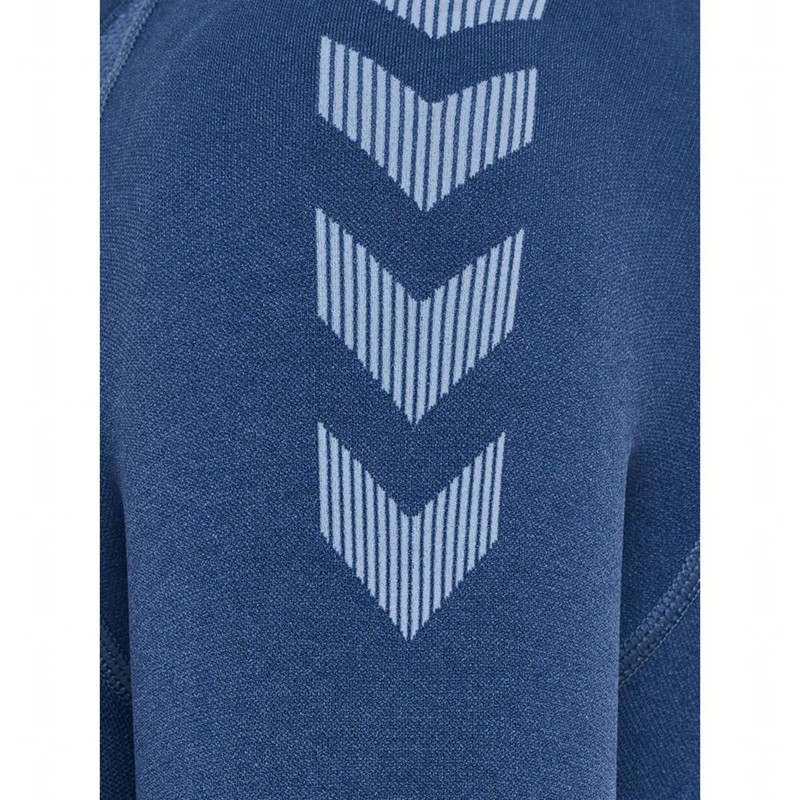 Hummel First Seamless Jersey S/S W T-shirts Damen bljue | 132574-066