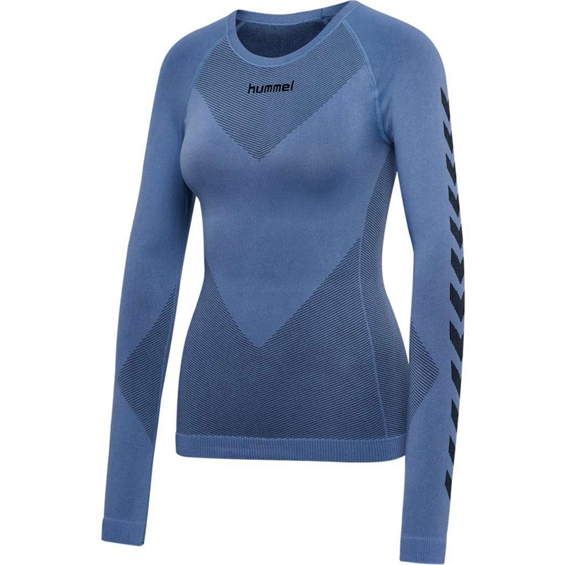 Hummel First Seamless L/S W Grundschicht Damen Blau | 312608-018