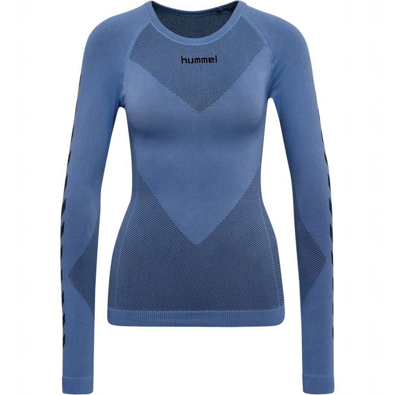 Hummel First Seamless L/S W Grundschicht Damen Blau | 312608-018
