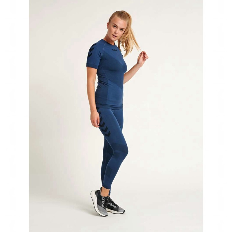 Hummel First Seamless S/S W Trikot Damen Navy | 562335-970