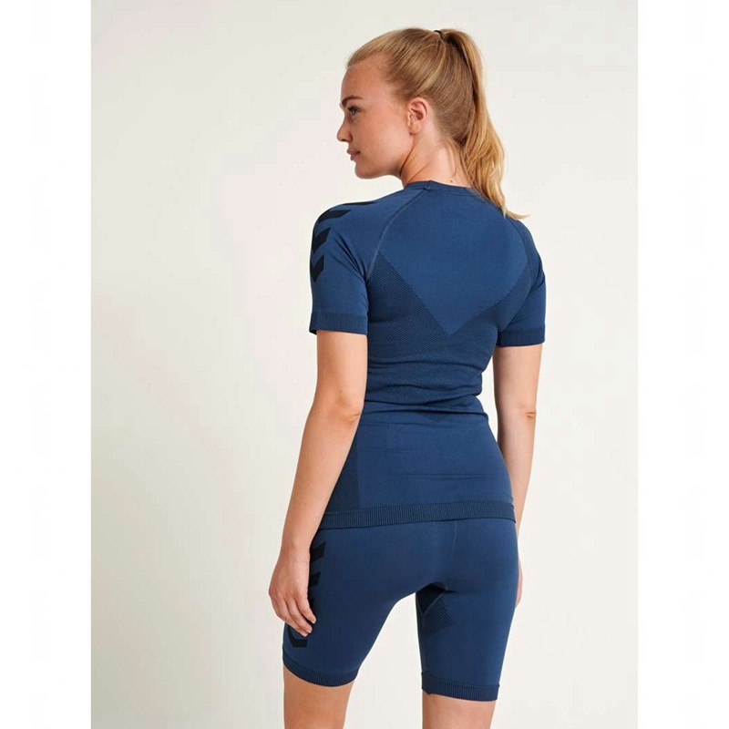 Hummel First Seamless S/S W Trikot Damen Navy | 562335-970