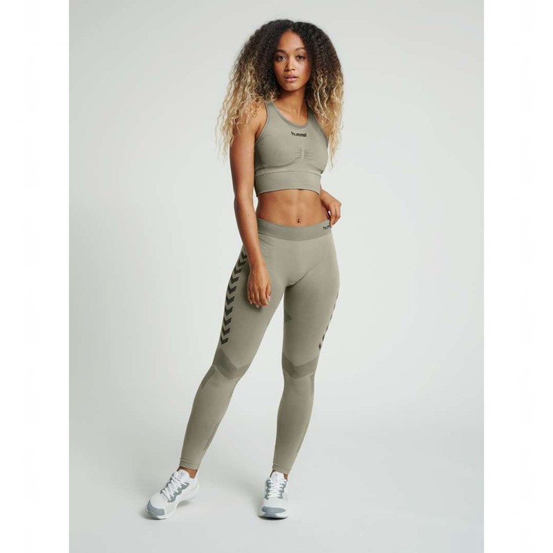 Hummel First Seamless Sport BH Damen Grau | 332823-062