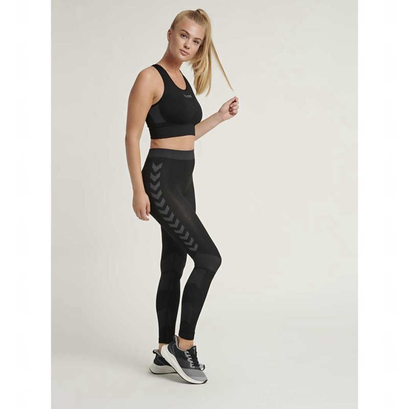 Hummel First Seamless Sport BH Damen Schwarz | 007178-052