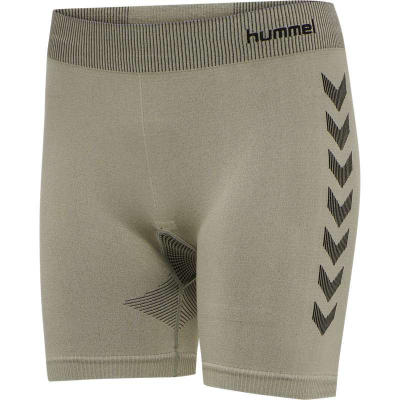 Hummel First Seamless Tr Sht Tigh W Hoodie Damen Grau | 514451-865