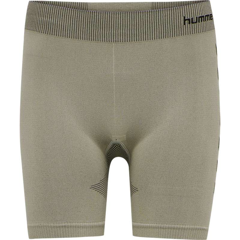 Hummel First Seamless Tr Sht Tigh W Hoodie Damen Grau | 514451-865