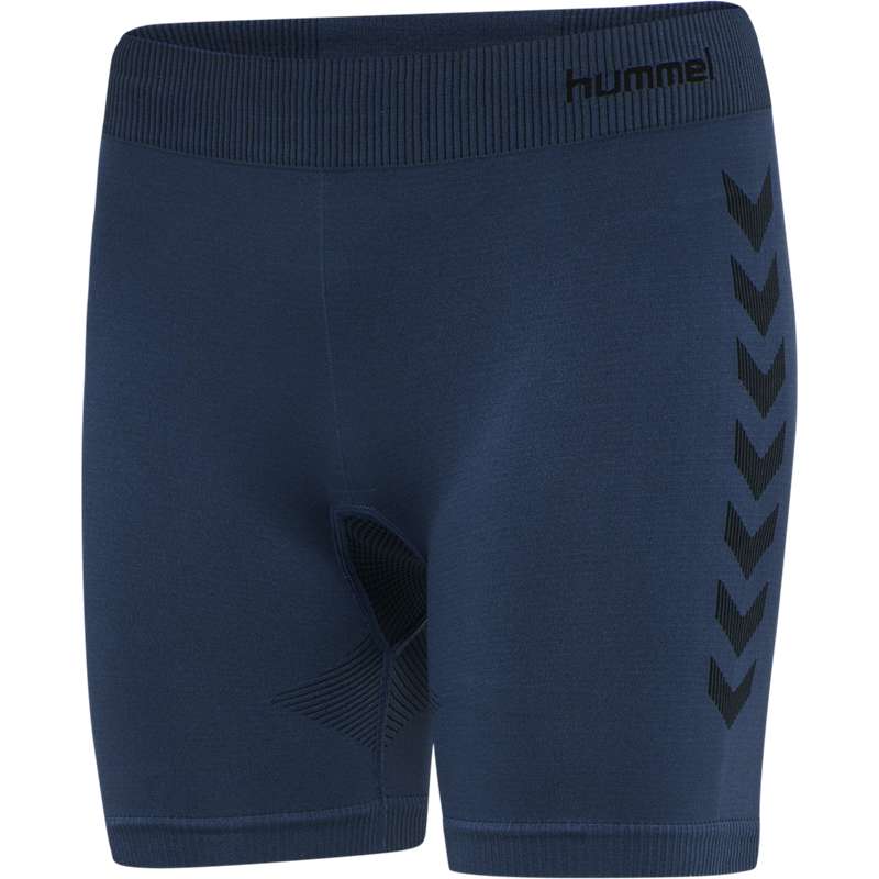 Hummel First Seamless Tr Sht Tigh W Kurze Hose Damen Navy | 332393-371