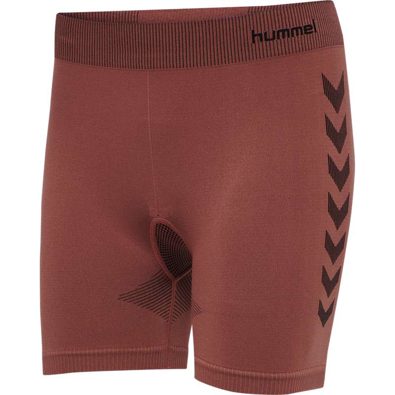 Hummel First Seamless Tr Sht Tigh W Kurze Hose Damen Rot | 265057-070
