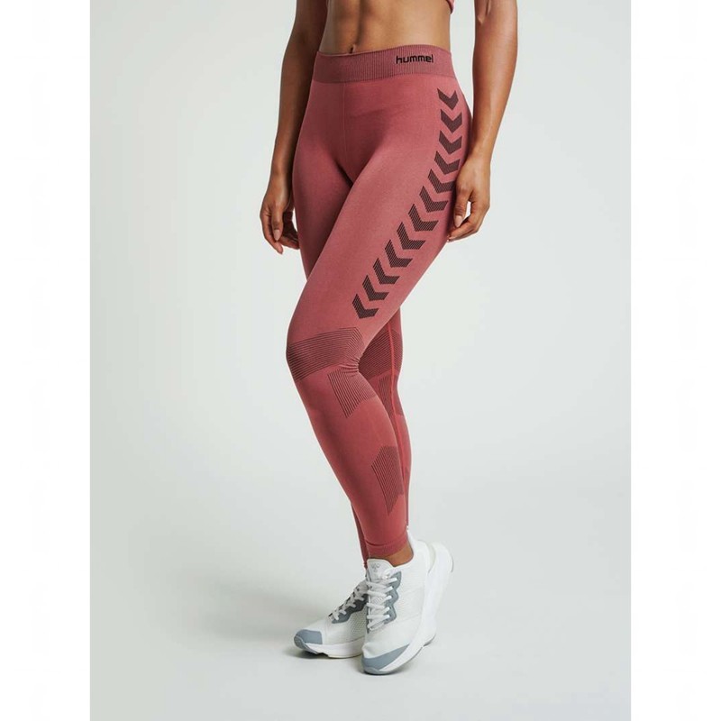 Hummel First Seamless Tr W Strumpfhose Damen Rot | 072227-849