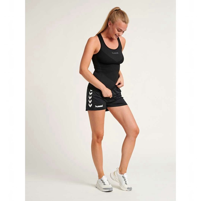 Hummel First Seamless W Tanktop Damen Schwarz | 175870-173