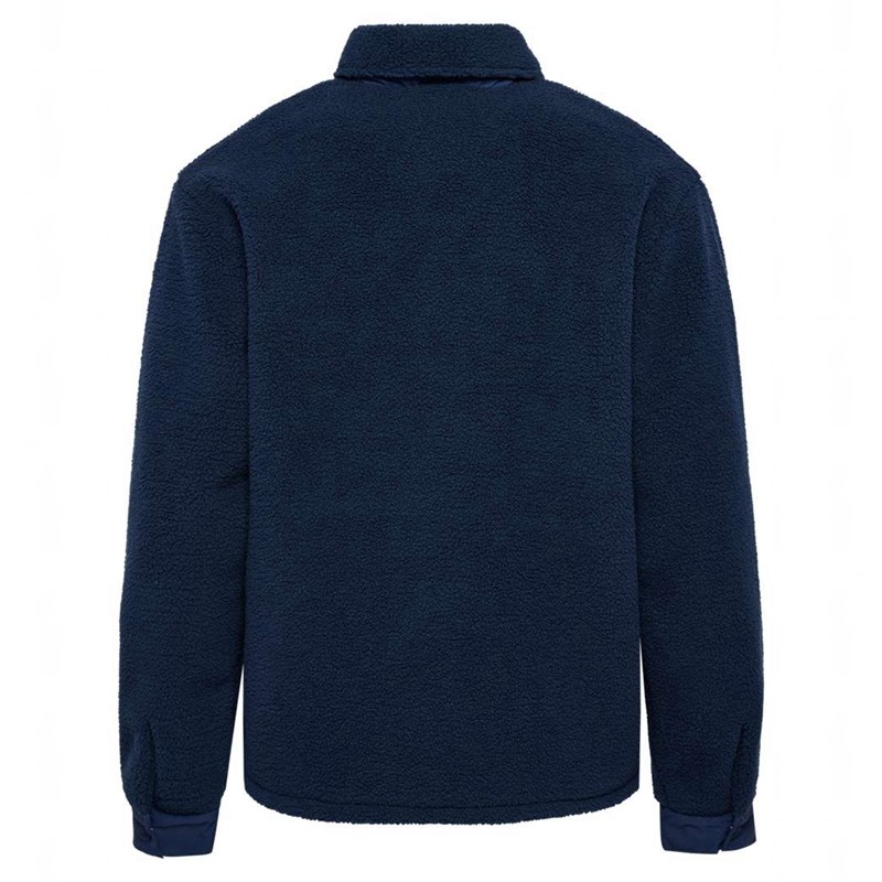 Hummel Fleece Overshirt Sportswear Eimer Hüte Herren Navy | 354934-623