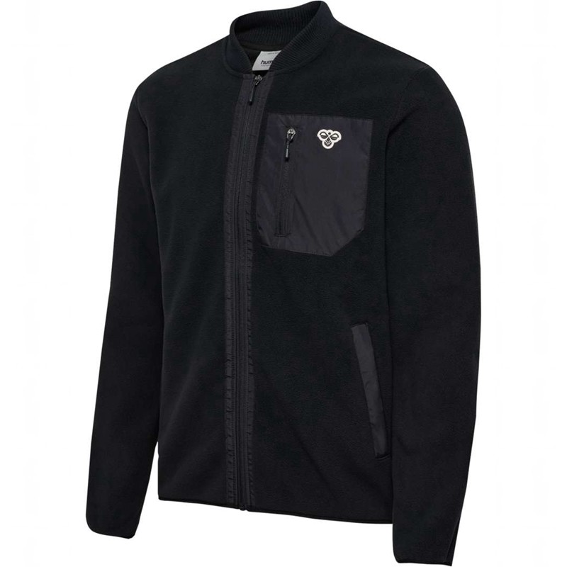 Hummel Fleece Zip Bee T-shirts Herren Schwarz | 707399-486