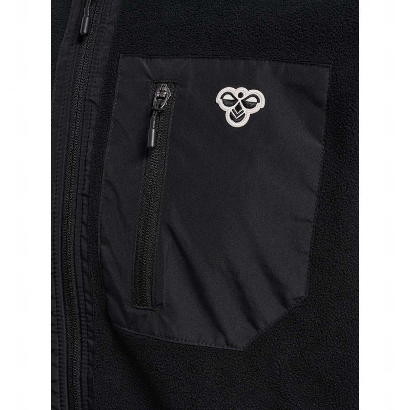 Hummel Fleece Zip Bee T-shirts Herren Schwarz | 707399-486