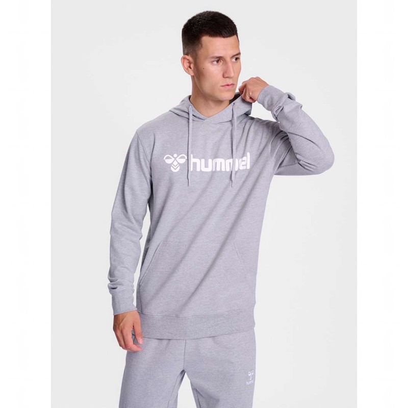 Hummel Go 2.0 Logo Hoodie Herren Grau | 338927-399