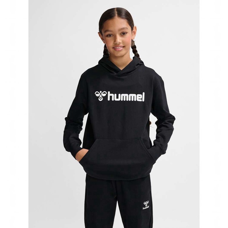 Hummel Go 2.0 Logo Hoodie Kinder Schwarz | 163943-504