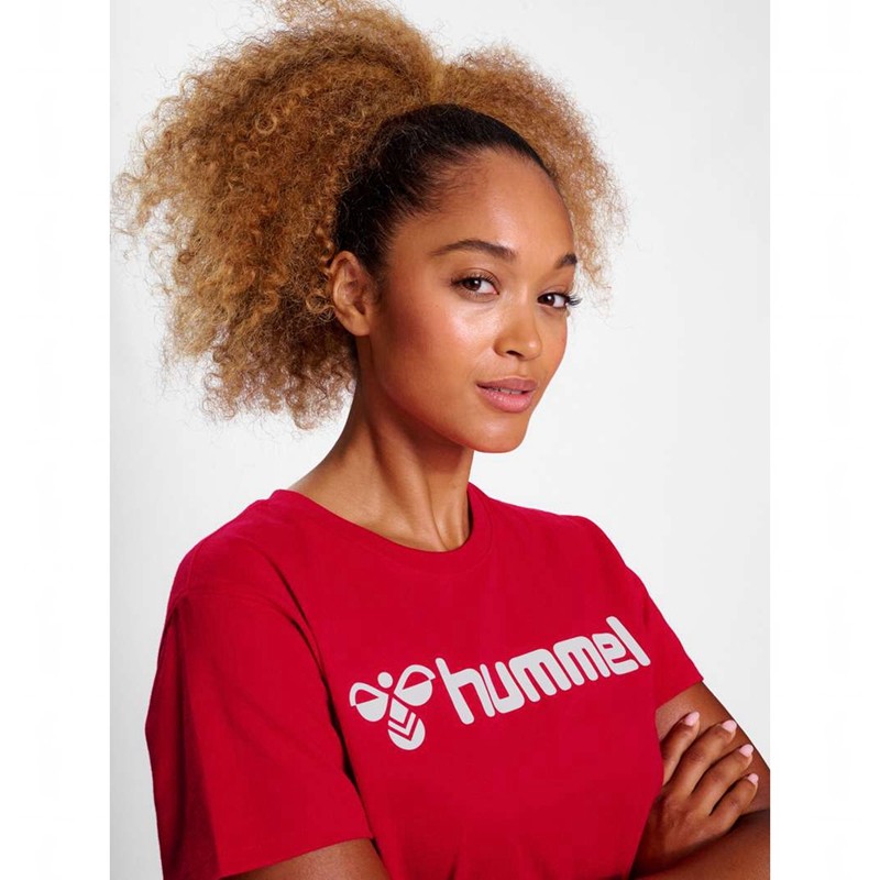 Hummel Go 2.0 Logo S/S Hallenschuhe Damen Rot | 308927-108