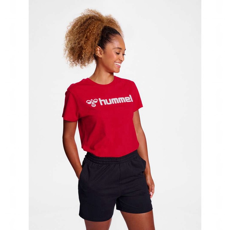 Hummel Go 2.0 Logo S/S Hallenschuhe Damen Rot | 308927-108