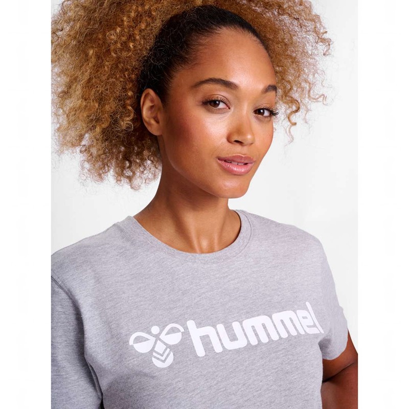 Hummel Go 2.0 Logo S/S T-shirts Damen Grau | 965403-849