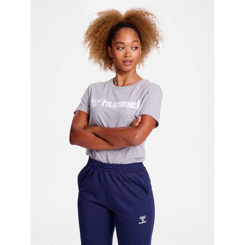 Hummel Go 2.0 Logo S/S T-shirts Damen Grau | 965403-849