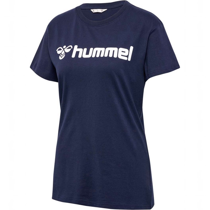Hummel Go 2.0 Logo S/S T-shirts Damen Navy | 228877-887
