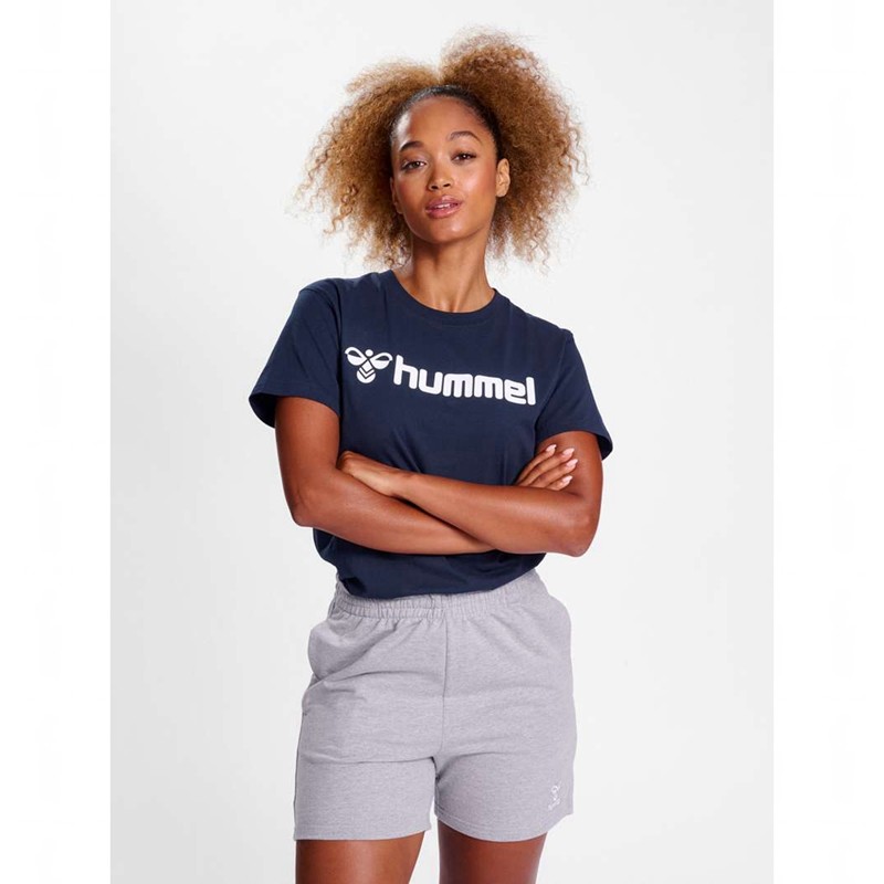 Hummel Go 2.0 Logo S/S T-shirts Damen Navy | 228877-887
