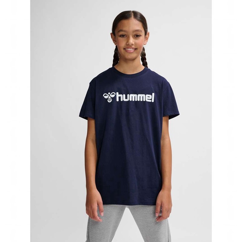 Hummel Go 2.0 Logo S/S T-shirts Kinder Navy | 898404-430