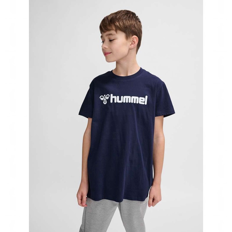 Hummel Go 2.0 Logo S/S T-shirts Kinder Navy | 898404-430