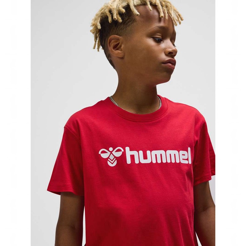 Hummel Go 2.0 Logo S/S T-shirts Kinder Rot | 090776-385