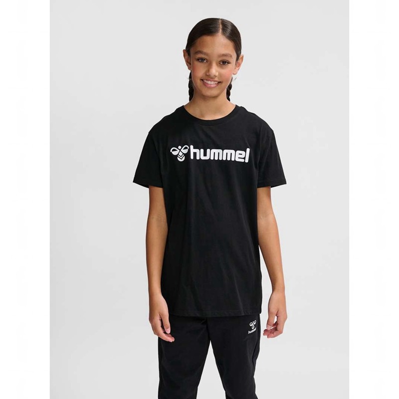 Hummel Go 2.0 Logo S/S T-shirts Kinder Schwarz | 252565-748