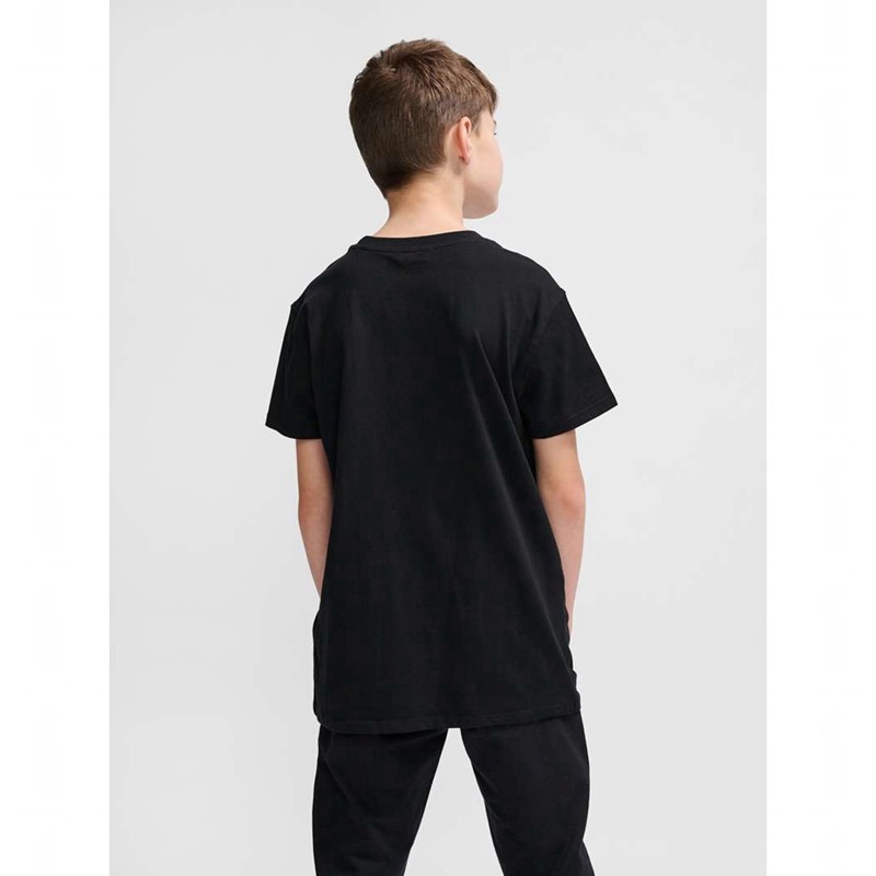 Hummel Go 2.0 Logo S/S T-shirts Kinder Schwarz | 252565-748