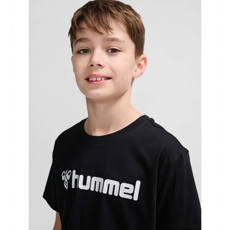 Hummel Go 2.0 Logo S/S T-shirts Kinder Schwarz | 252565-748