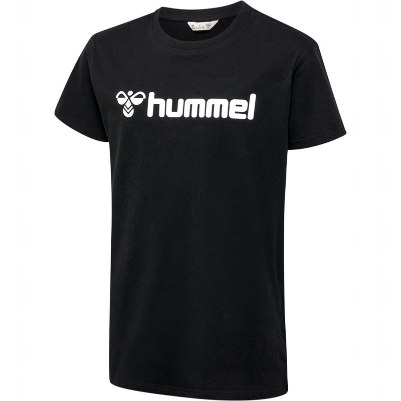 Hummel Go 2.0 Logo S/S T-shirts Kinder Schwarz | 252565-748