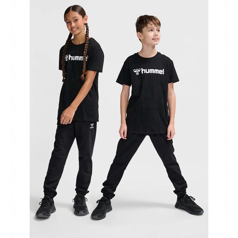 Hummel Go 2.0 Logo S/S T-shirts Kinder Schwarz | 252565-748