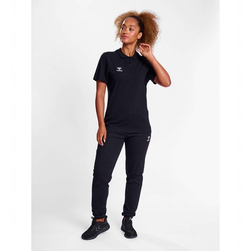 Hummel Go 2.0 Polo T-shirts Damen Schwarz | 020226-097