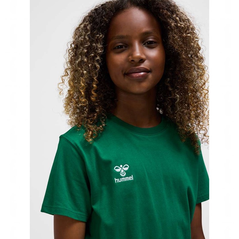 Hummel Go 2.0 S/S Sweatshirt Kinder Grün | 237799-251