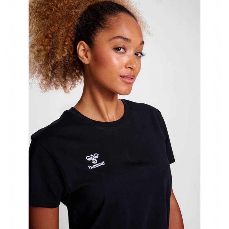 Hummel Go 2.0 S/S T-shirts Damen Schwarz | 850446-400