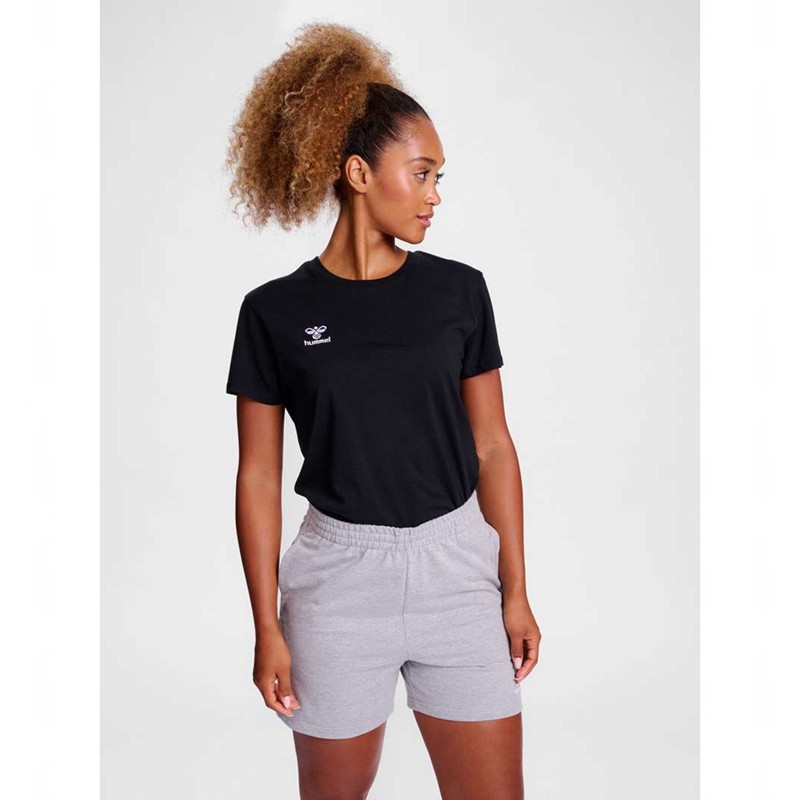 Hummel Go 2.0 S/S T-shirts Damen Schwarz | 850446-400