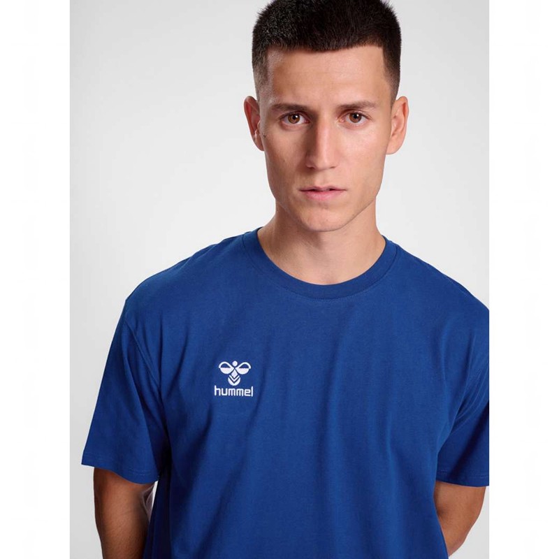 Hummel Go 2.0 S/S T-shirts Herren Blau | 564805-047