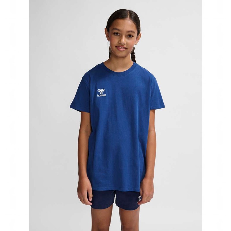 Hummel Go 2.0 S/S T-shirts Kinder Blau | 342836-559