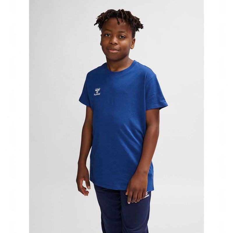 Hummel Go 2.0 S/S T-shirts Kinder Blau | 342836-559