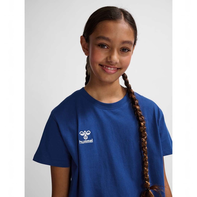 Hummel Go 2.0 S/S T-shirts Kinder Blau | 342836-559