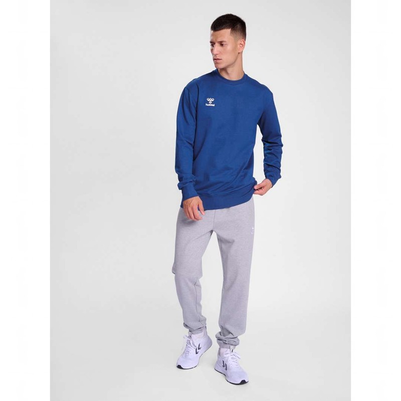 Hummel Go 2.0 Sweatshirt Herren Blau | 735005-409