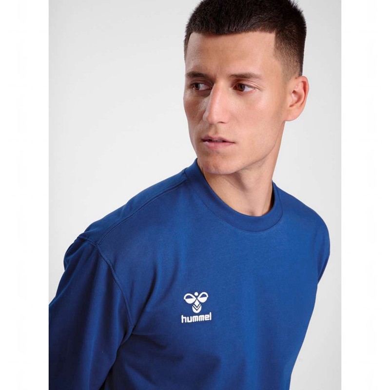 Hummel Go 2.0 Sweatshirt Herren Blau | 735005-409