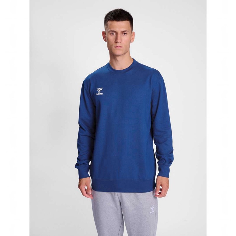 Hummel Go 2.0 Sweatshirt Herren Blau | 735005-409