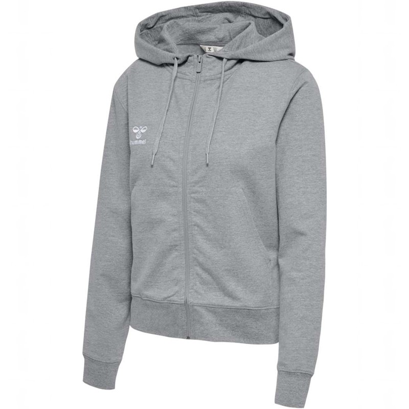 Hummel Go 2.0 Zip Hoodie Damen Grau | 984961-599
