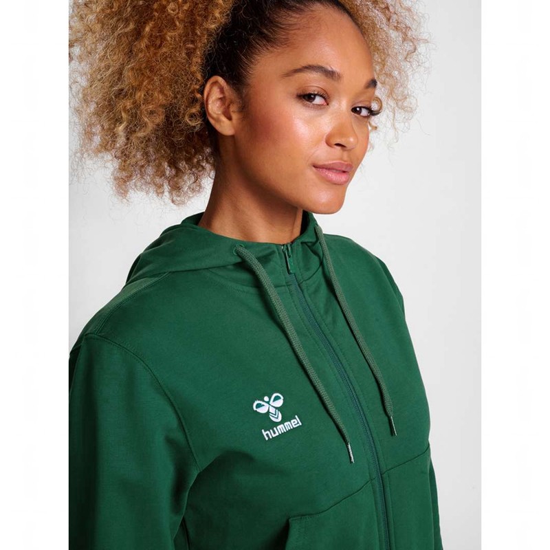 Hummel Go 2.0 Zip Hoodie Damen Grün | 133217-787