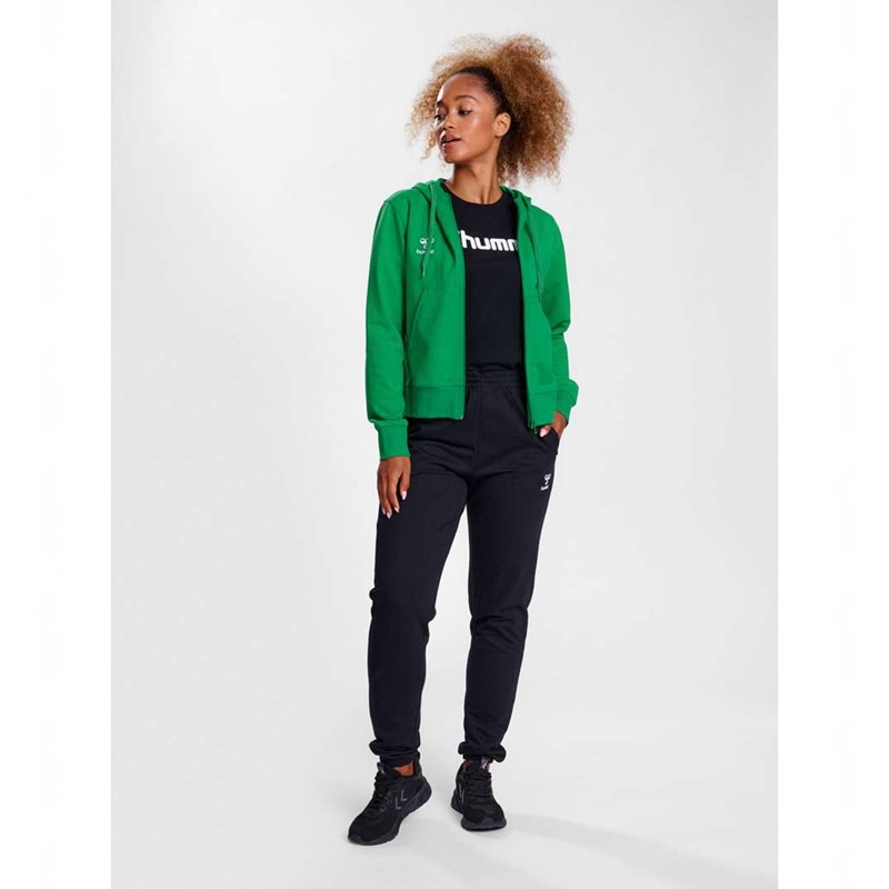 Hummel Go 2.0 Zip Hoodie Damen Grün | 246449-881