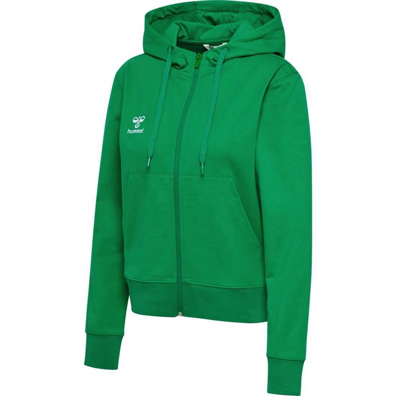 Hummel Go 2.0 Zip Hoodie Damen Grün | 246449-881