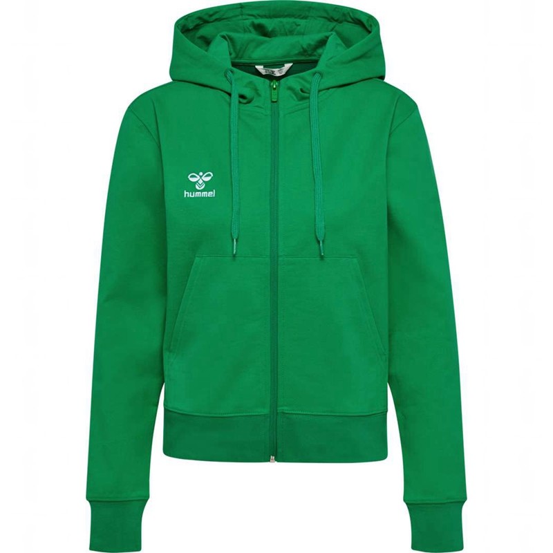 Hummel Go 2.0 Zip Hoodie Damen Grün | 246449-881