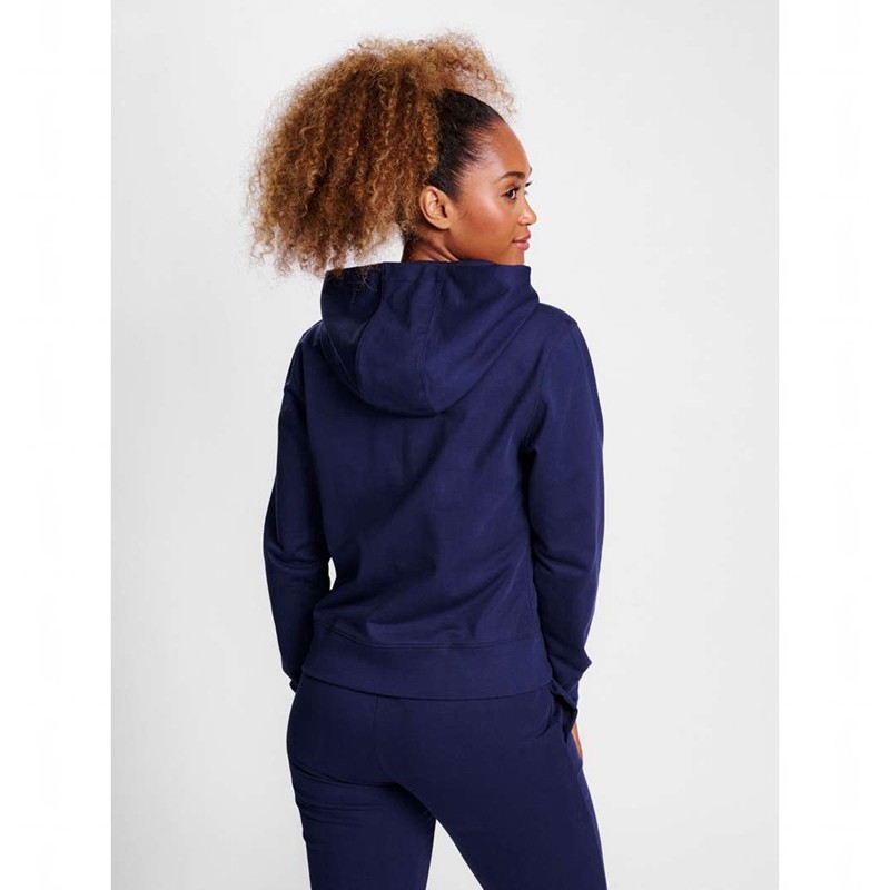 Hummel Go 2.0 Zip Hoodie Damen Navy | 894437-528